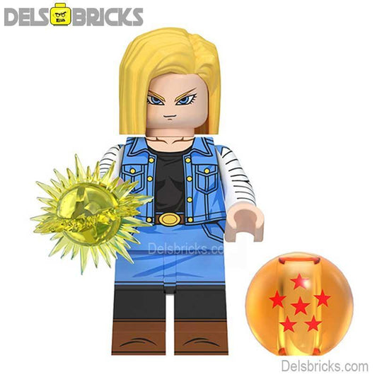 Dragon Ball Z Android 18 Lego Minifigures Collectible Figure - ToylandEU