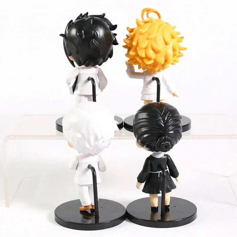 Promised Neverland PVC Figures 4 Piece Set Authentic Chibi 10cm - ToylandEU