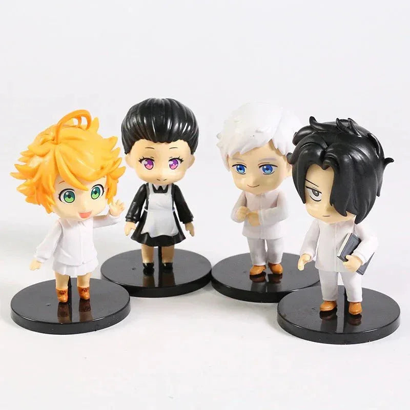 Promised Neverland PVC Figures 4 Piece Set Authentic Chibi 10cm - ToylandEU