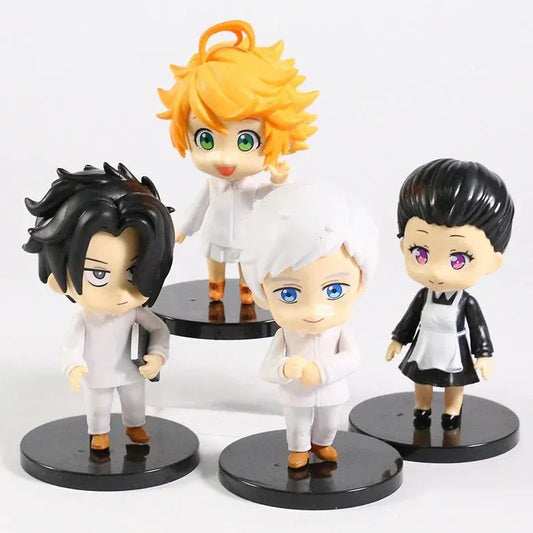 Promised Neverland PVC Figures 4 Piece Set Authentic Chibi 10cm - ToylandEU