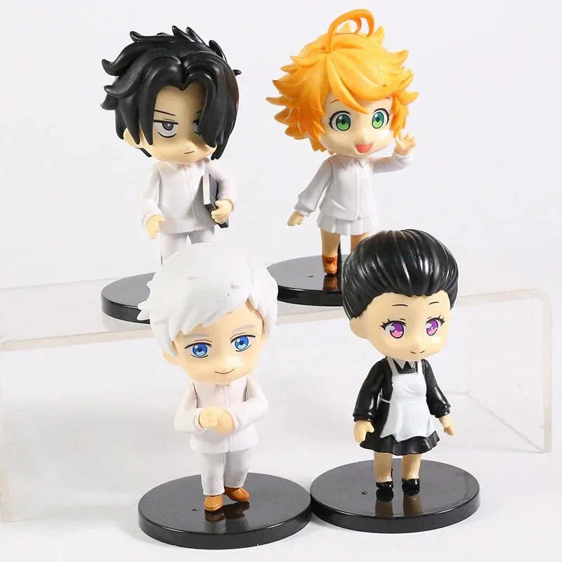 Promised Neverland PVC Figures 4 Piece Set Authentic Chibi 10cm - ToylandEU