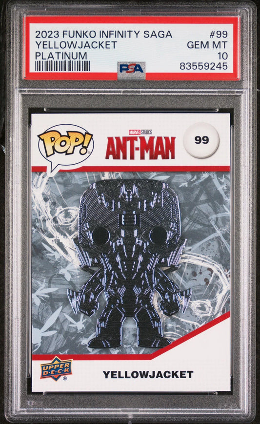 2023 UPPER DECK FUNKO POP MARVEL YELLOWJACKET PLATINUM #99 PSA 10 - ToylandEU