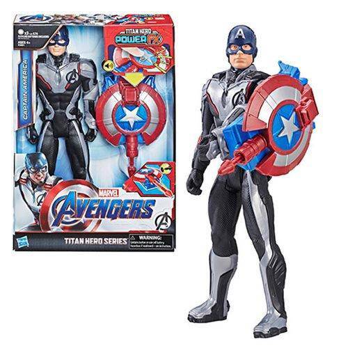 Avengers Endgame Titan Hero Power FX Captain America Action Figure