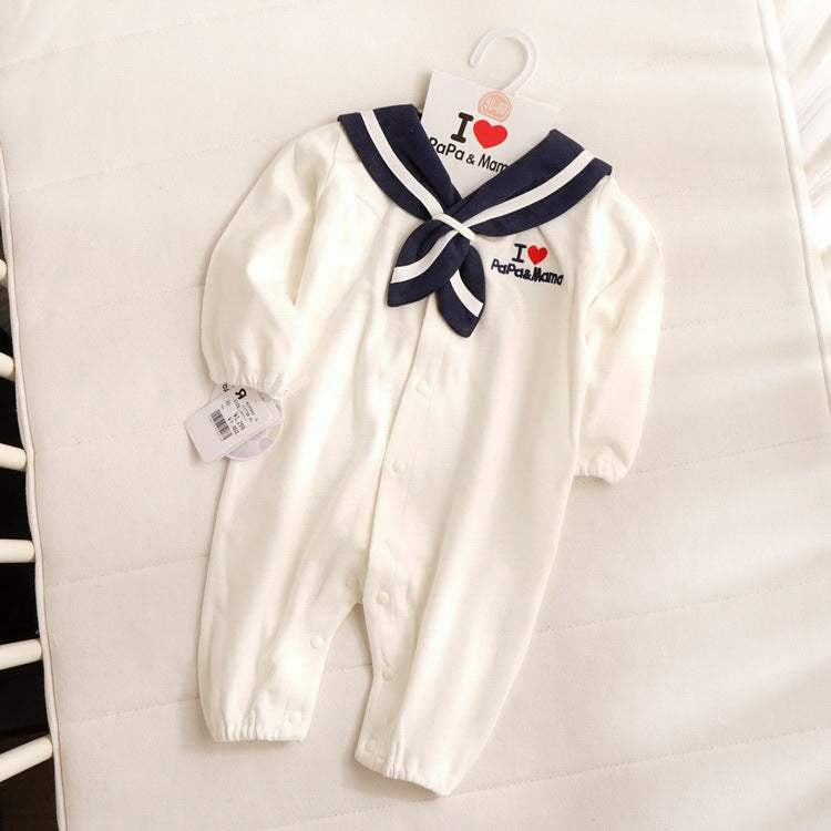 Baby Navy-Style Cotton Onesie | Class A
