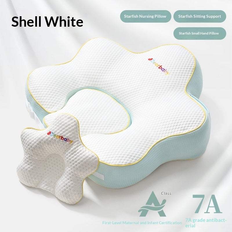 Starfish Nursing Pillow With Waist Support | Shell White