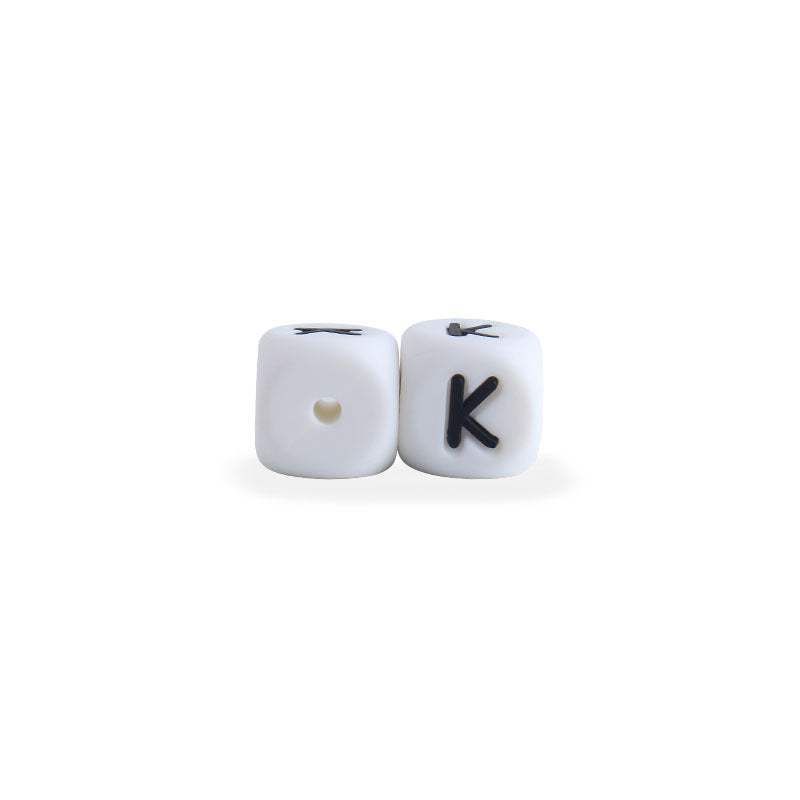 Silicone Letter Beads For Pacifier Chains | 12 mm