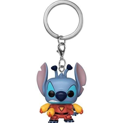 Stitch Keychain | Funko Pop Style | 1.5 Inch Tall | Wall Mount Bag Accessory