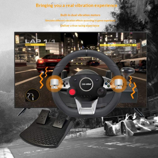 70-Degree Steering Game Racing Wheel | Programmable Buttons