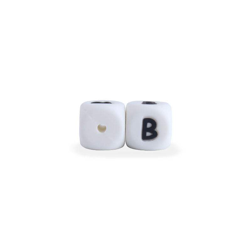 Silicone Letter Beads For Pacifier Chains | 12 mm