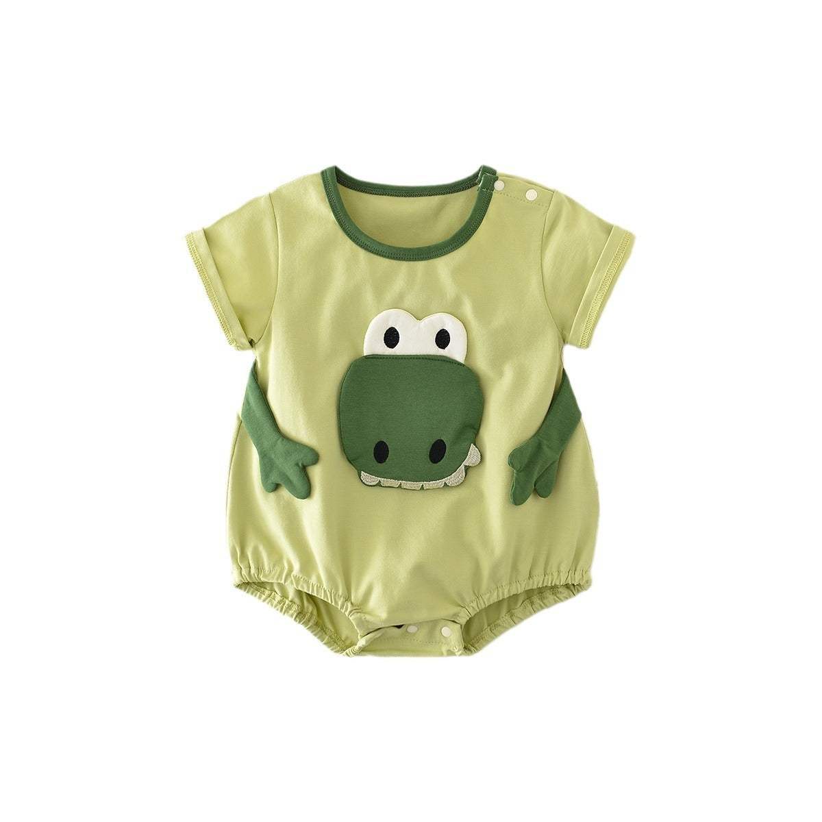 Baby Full Moon Dinosaur Jumpsuit | Light Green | Going-Out Outfit
