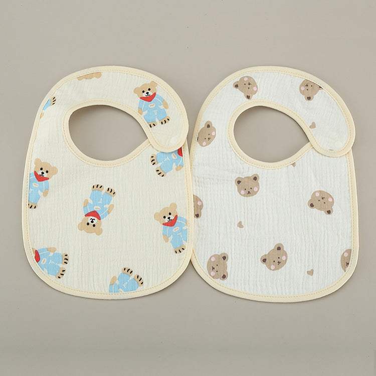 Thin Pure Cotton Waterproof Gauze Bib | Bibs