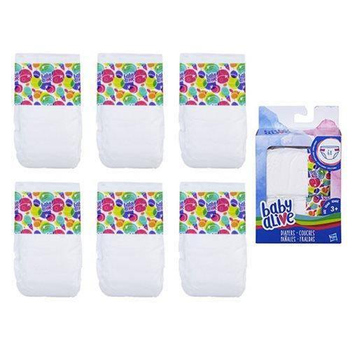 Baby Alive Doll Diapers Refill Pack 6 Count Convenient