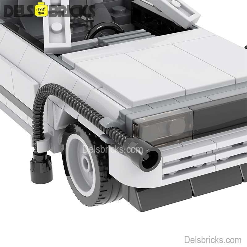 Back to the Future Car Delorean Lego Minifigures Custom Toys - ToylandEU