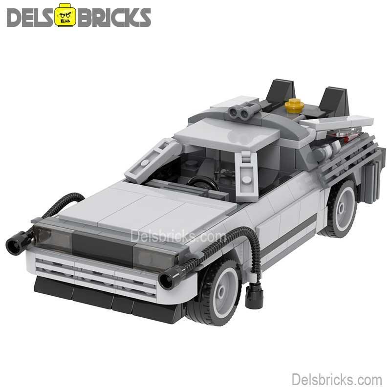 Back to the Future Car Delorean Lego Minifigures Custom Toys - ToylandEU