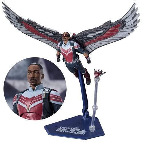 S.H.Figuarts Falcon Figure From Falcon And Winter Soldier Posable Wings - ToylandEU