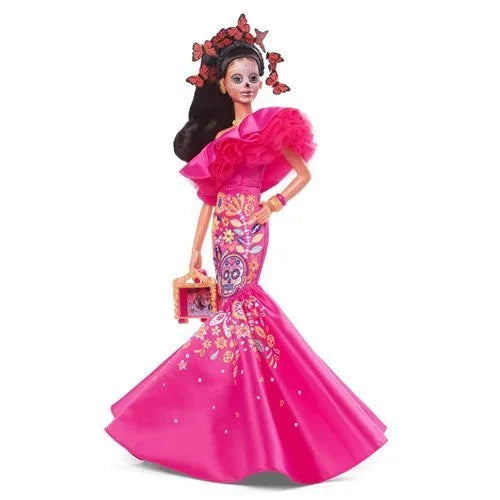 Barbie Día De Muertos Doll With Colorful Sugar Skull Dress - ToylandEU