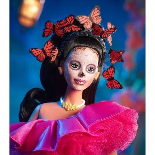 Barbie Día De Muertos Doll With Colorful Sugar Skull Dress - ToylandEU