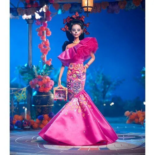 Barbie Día De Muertos Doll With Colorful Sugar Skull Dress - ToylandEU
