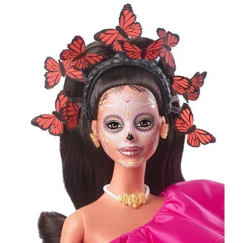 Barbie Día De Muertos Doll With Colorful Sugar Skull Dress - ToylandEU