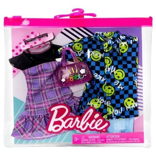 Barbie And Ken Plaid Checker Fashion Two Outfit Pack