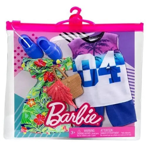 Barbie And Ken Tropical Fashion 2 Pack With Double Outfits