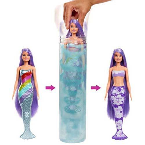 Barbie Color Reveal Mermaid Doll With Surprises Inside