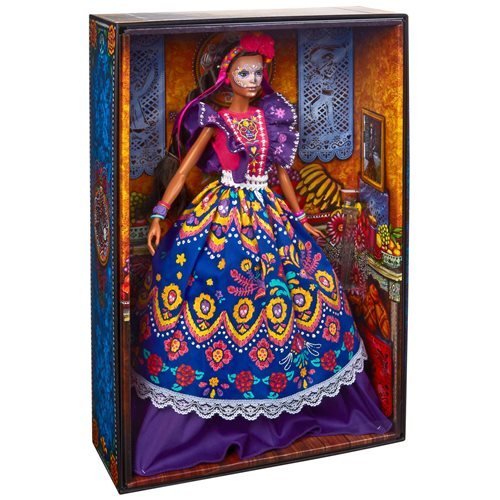 Barbie Dia De Muertos 2022 Collectible Doll With Elegant Attire