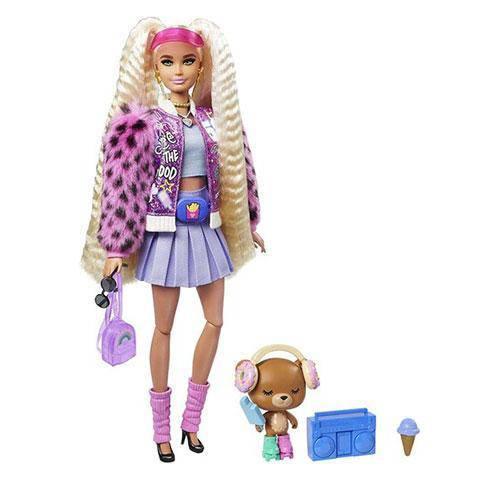 Barbie Extra Doll With Bold Fashion And Pet Companions - ToylandEU