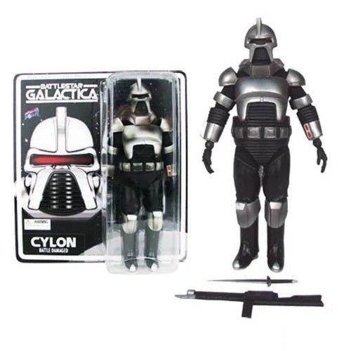 Action Figure | Battlestar Galactica Cylon Battle Damaged | 8-Inch | Rifle Sword