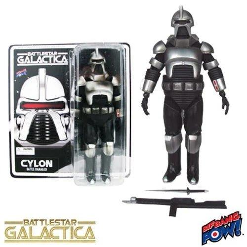 Action Figure | Battlestar Galactica Cylon Battle Damaged | 8-Inch | Rifle Sword
