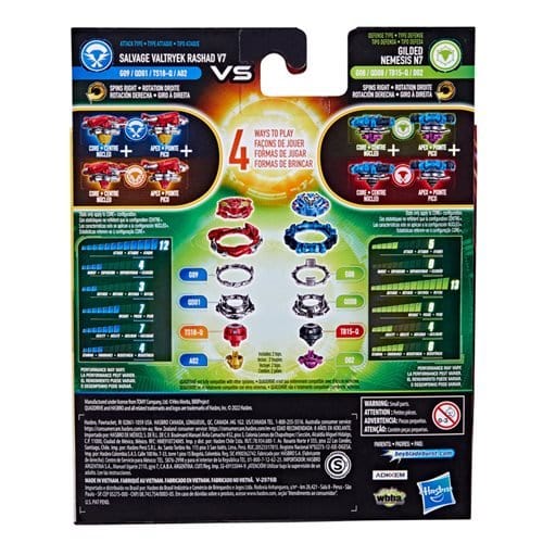 Beyblade Burst Quad Drive Dual Packs Customize For Battle