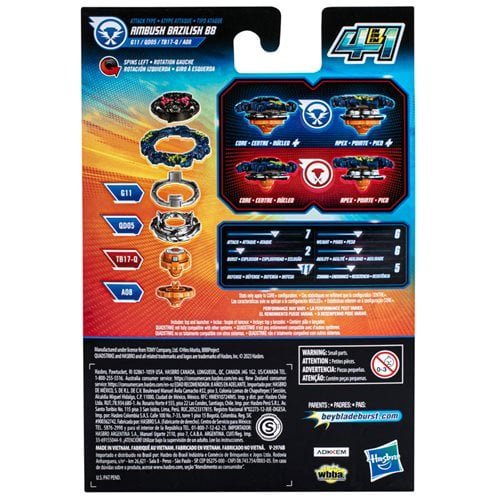Beyblade Burst QuadStrike Tops with Armor Tips for Intense Battles