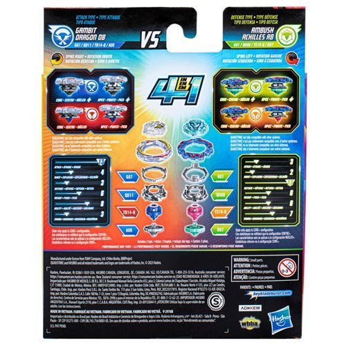 Beyblade QuadStrike Dual Pack With Customizable Modes