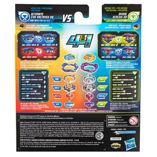Beyblade QuadStrike Dual Pack With Customizable Modes