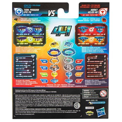 Beyblade QuadStrike Dual Pack With Customizable Modes
