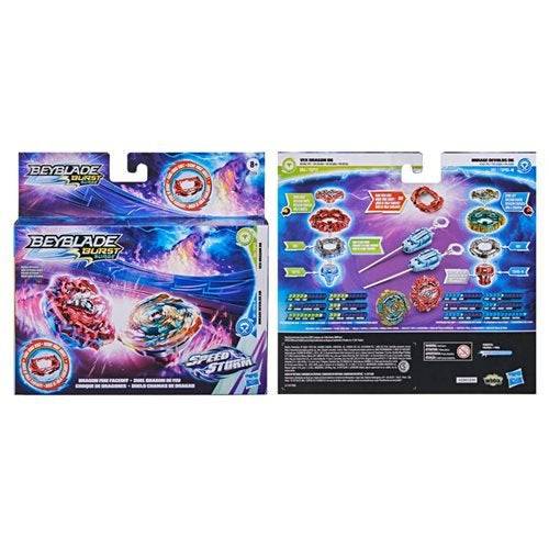 Beyblade Burst Speedstorm Dragon Fire Faceoff Dual Spin Pack