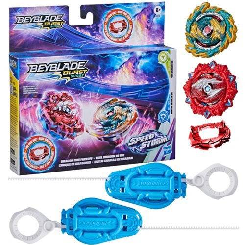 Beyblade Burst Speedstorm Dragon Fire Faceoff Dual Spin Pack