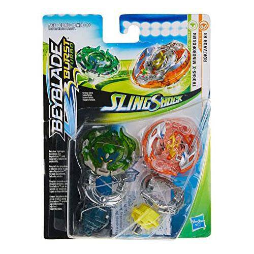 Beyblade Burst Slingshock Dual Pack Rail Riding Battle Tops