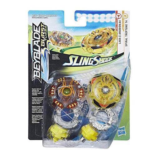 Beyblade Burst Slingshock Dual Pack Rail Riding Battle Tops