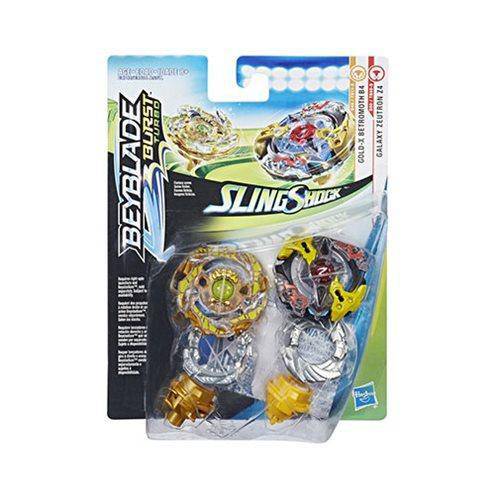 Beyblade Burst Slingshock Dual Pack Rail Riding Battle Tops