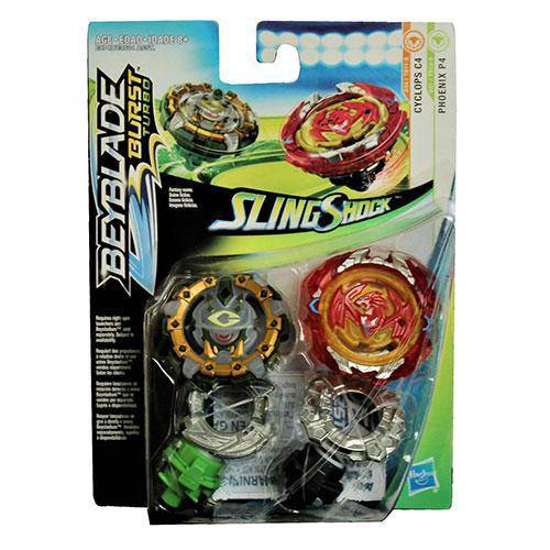Beyblade Burst Slingshock Dual Pack Rail Riding Battle Tops