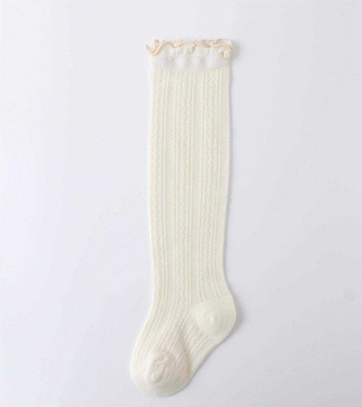 Infant And Toddler Breathable Mesh Air-Conditioning Socks | White, Gray