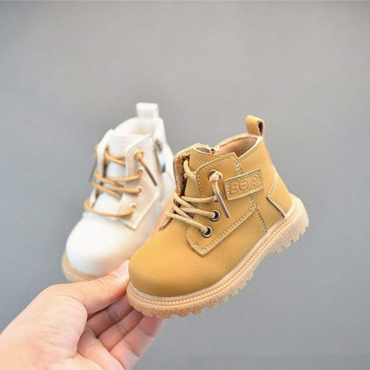 Kids' Ankle British-Style Boots | Non-Slip Sole | Breathable Design | Wear-Resistant