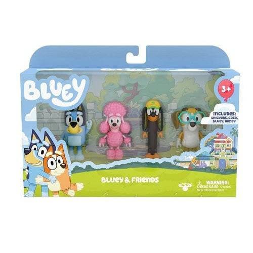 Bluey Figures Four Pack Set For Imaginative Playtime Fun