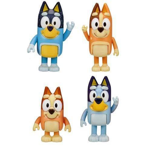 Bluey Figures Four Pack Set For Imaginative Playtime Fun