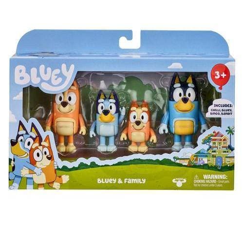 Bluey Figures Four Pack Set For Imaginative Playtime Fun