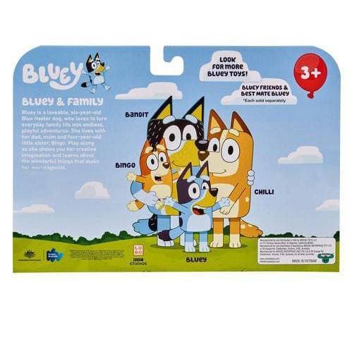 Bluey Figures Four Pack Set For Imaginative Playtime Fun