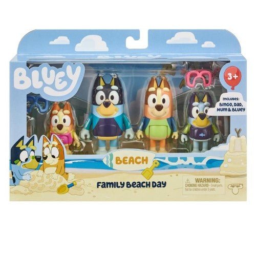 Bluey Figures Four Pack Set For Imaginative Playtime Fun