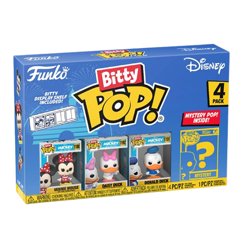 Bitty Pop Disney Funko Pop 4 Pack Bundle Minnie Donald