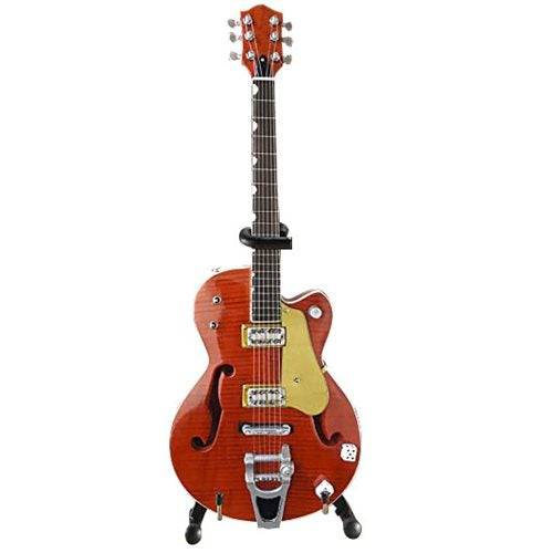 Action Figure | Brian Setzer Nashville Orange Dice Guitar 1:4 Scale | Solid Wood